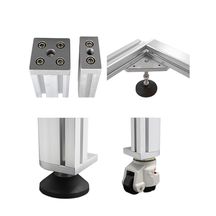 Industrial foot cup connection board aluminum caster top plate