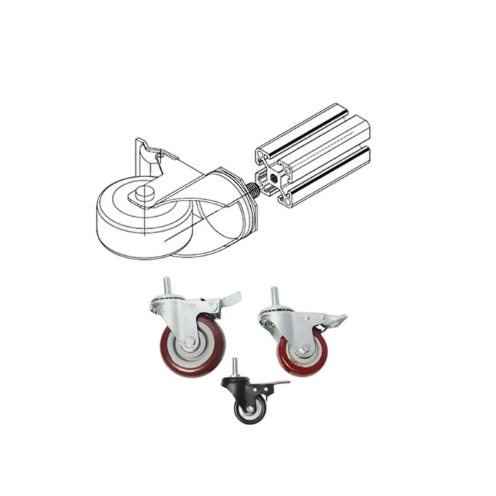 Trolley Rack Casters Wheels Heavy Duty PVC/PU Castor (2).jpg